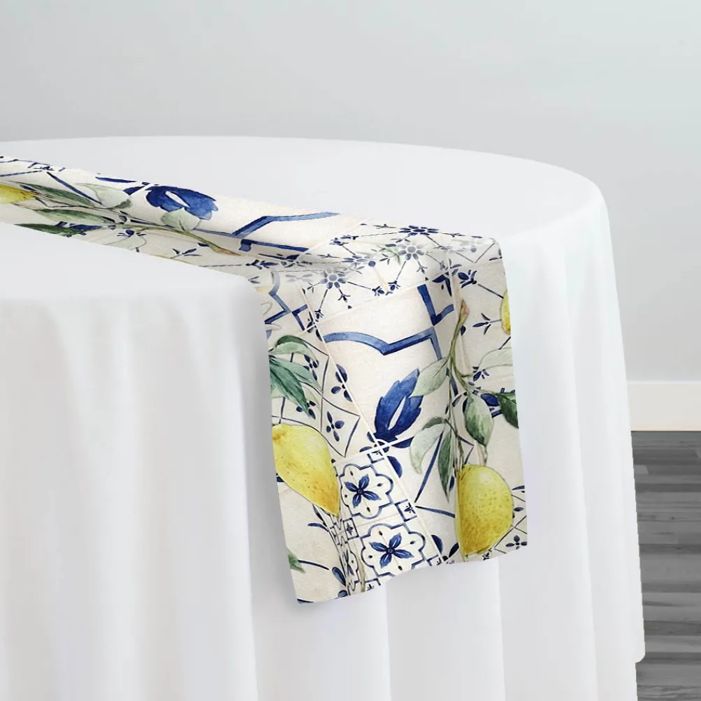 Lemon Cantina (Poly Print) Table Runner