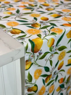 Lemon (Poly Print) Table Linen