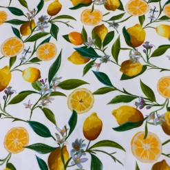 Lemon (Poly Print) Table Linen