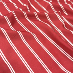 Lexington Stripe (Slub Print) Table Napkin in Red