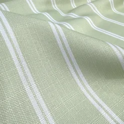 Lexington Stripe (Slub Print) Table Linen in Sage