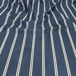 Lexington Stripe (Slub Print) Table Runner in Navy