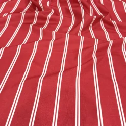Lexington Stripe (Slub Print) Table Runner in Red
