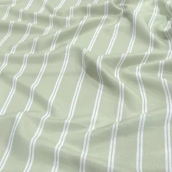 Lexington Stripe (Slub Print) Table Runner in Sage