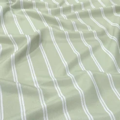 Lexington Stripe (Slub Print) Table Runner in Sage