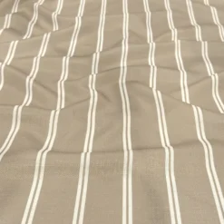 Lexington Stripe (Slub Print) Table Runner in Taupe