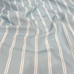 Lexington Stripe (Slub Print) Table Napkin in Lt Blue