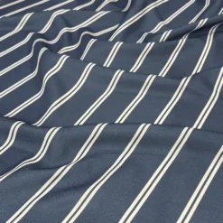 Lexington Stripe (Slub Print) Table Napkin in Navy