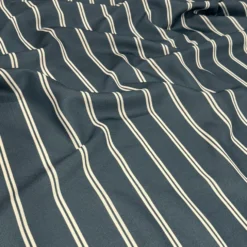 Lexington Stripe (Slub Print) Table Napkin in Slate Blue