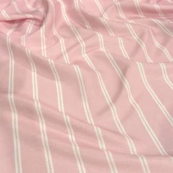 Lexington Stripe (Slub Print) Table Napkin in Pink