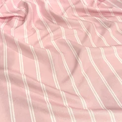 Lexington Stripe (Slub Print) Table Napkin in Pink