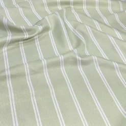Lexington Stripe (Slub Print) Table Napkin in Sage
