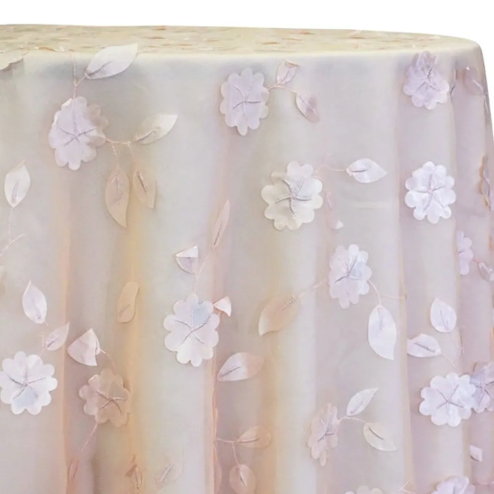 Lily Petal Table Linen in Blush