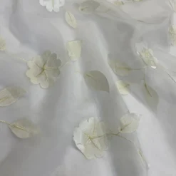 Lily Petal Table Runner in Ivory