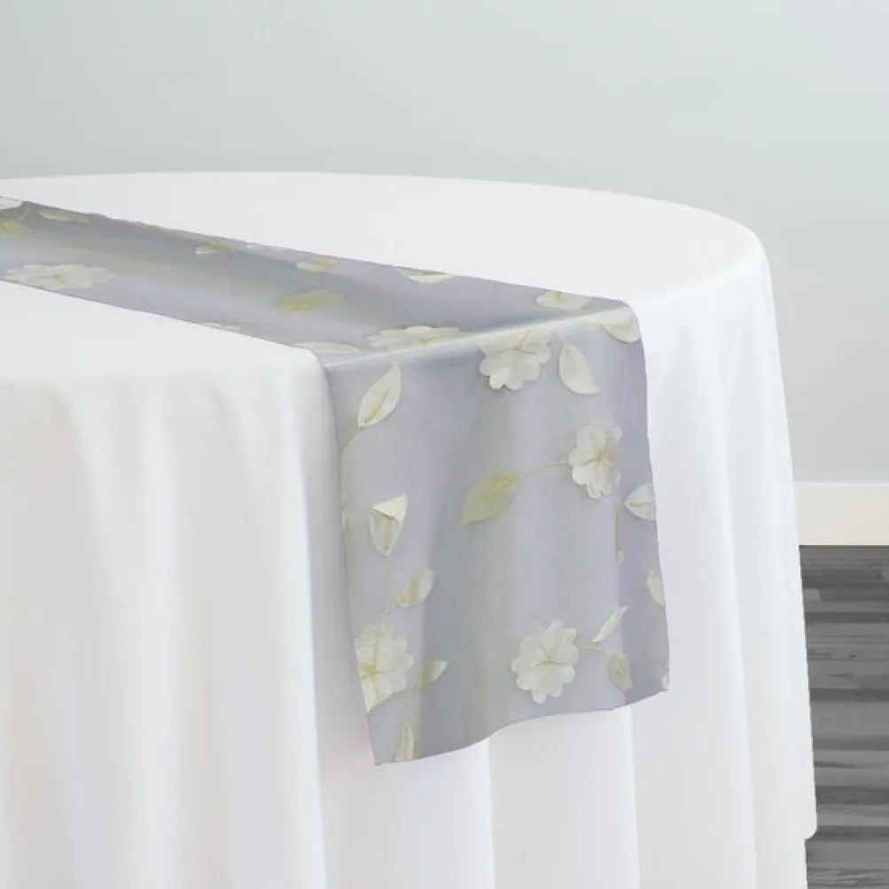 Lily Petal Table Runner in Ivory