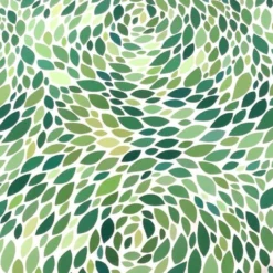 Locus Leaf (Poly Print) Table Linen in Green