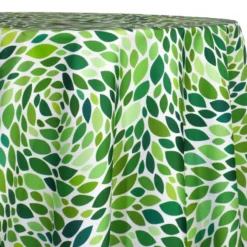 Locus Leaf (Poly Print) Table Linen in Green