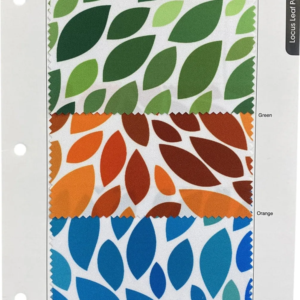 Locus Leaf (Poly Print) Table Linen in Blue
