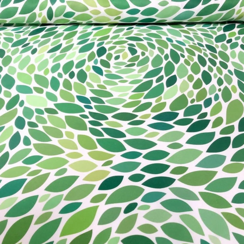 Locus Leaf (Poly Print) Table Napkin in Green