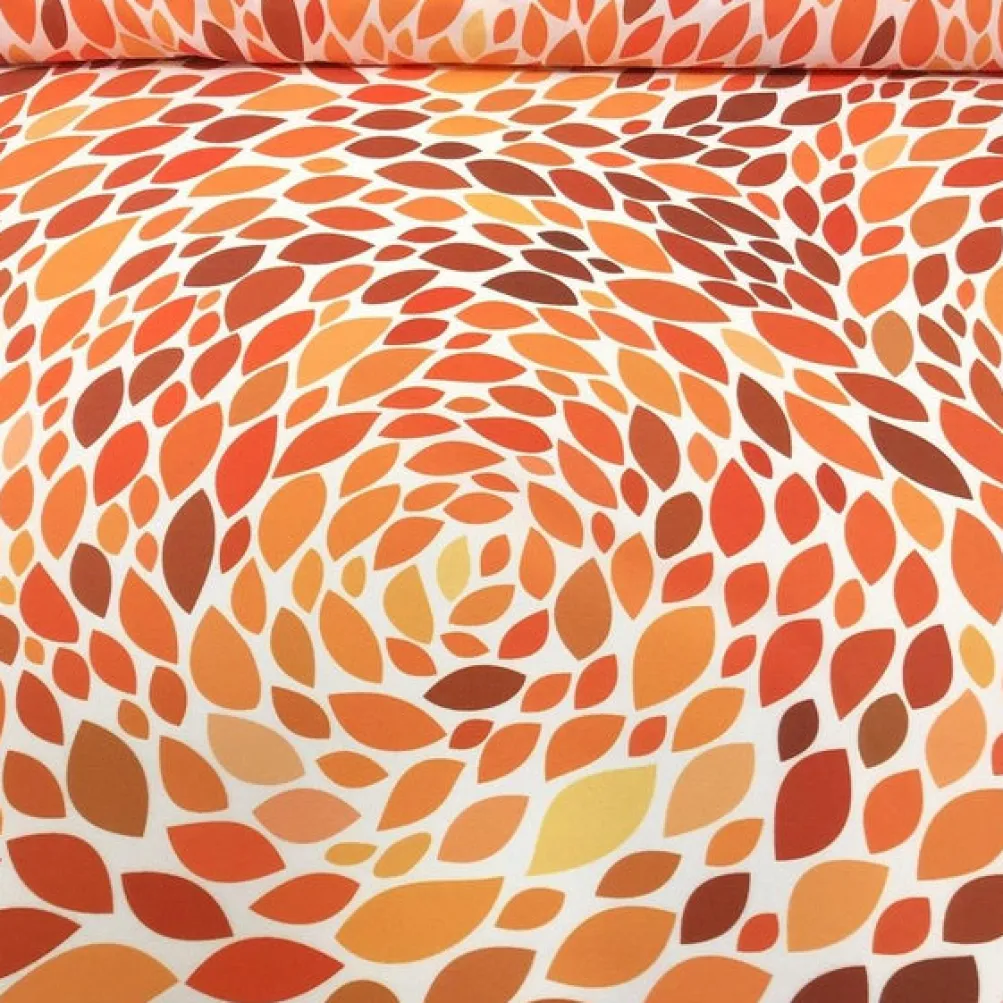 Locus Leaf (Poly Print) Table Runner in Orange