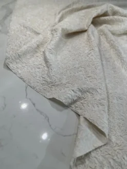 Lucia Jacquard Table Linen in Ivory