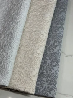 Lucia Jacquard Table Linen in White