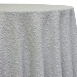 Lucia Jacquard Table Linen in White