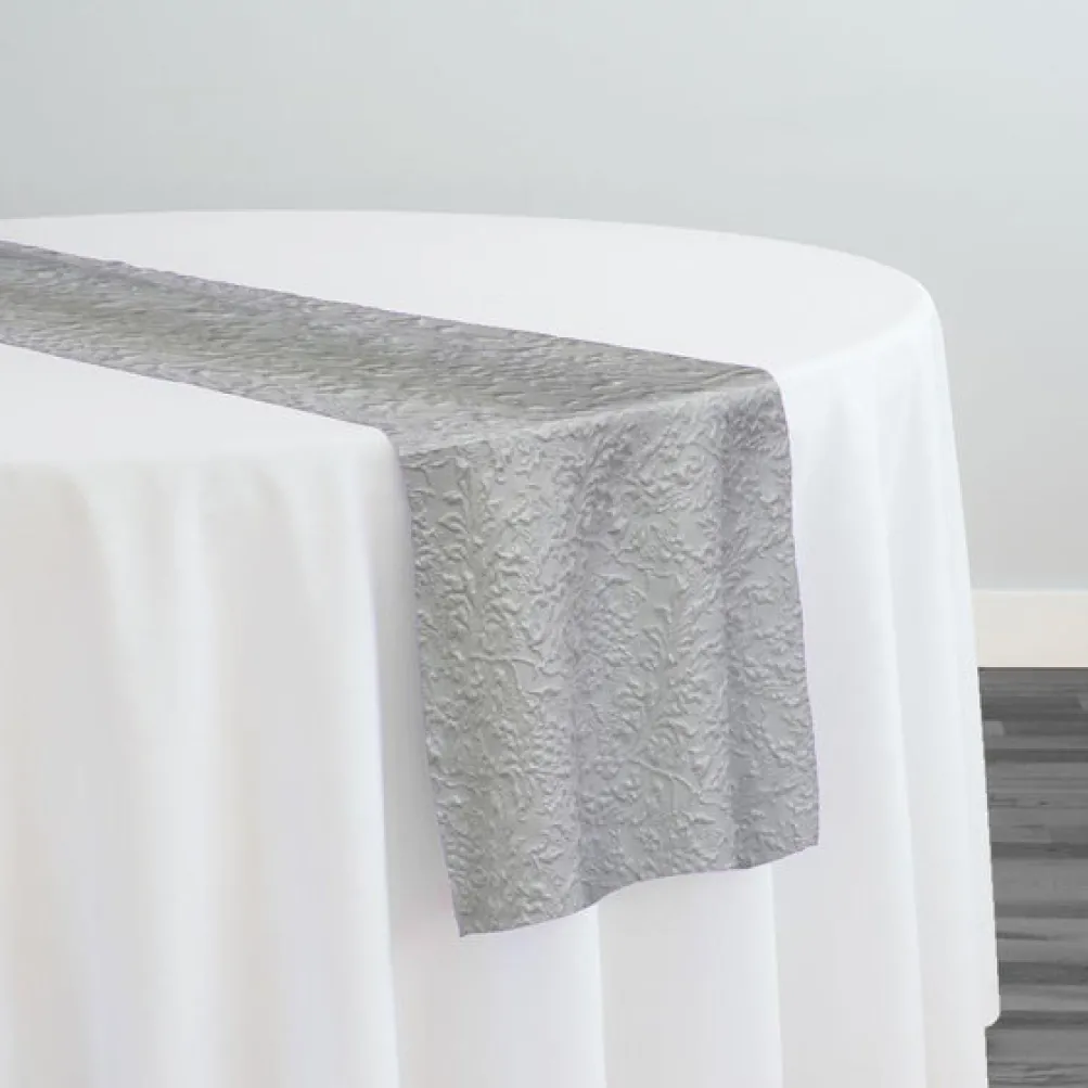 Lucia Jacquard Table Runner in White