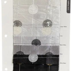 Luna Sequins Taffeta Table Runner in Gold and Black