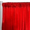 Lush Velvet Drapery Panel in Red