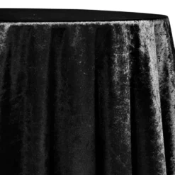 Lush Velvet Table Linen in Black