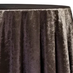 Lush Velvet Table Linen in Chocolate