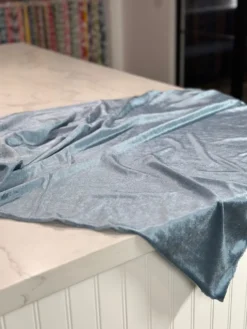 Lush Velvet Table Linen in Copen Perry