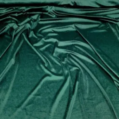 Lush Velvet Table Linen in Hunter Green
