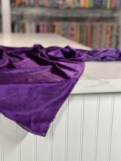 Lush Velvet Table Linen in Purple