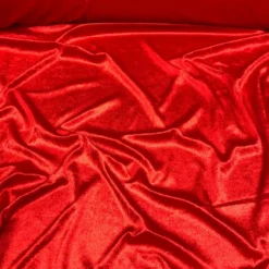 Lush Velvet Table Linen in Red