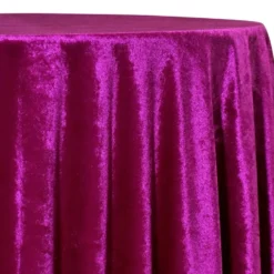 Lush Velvet Table Linen in Sangria