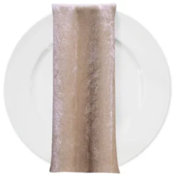 Lush Velvet Table Napkin in Champagne