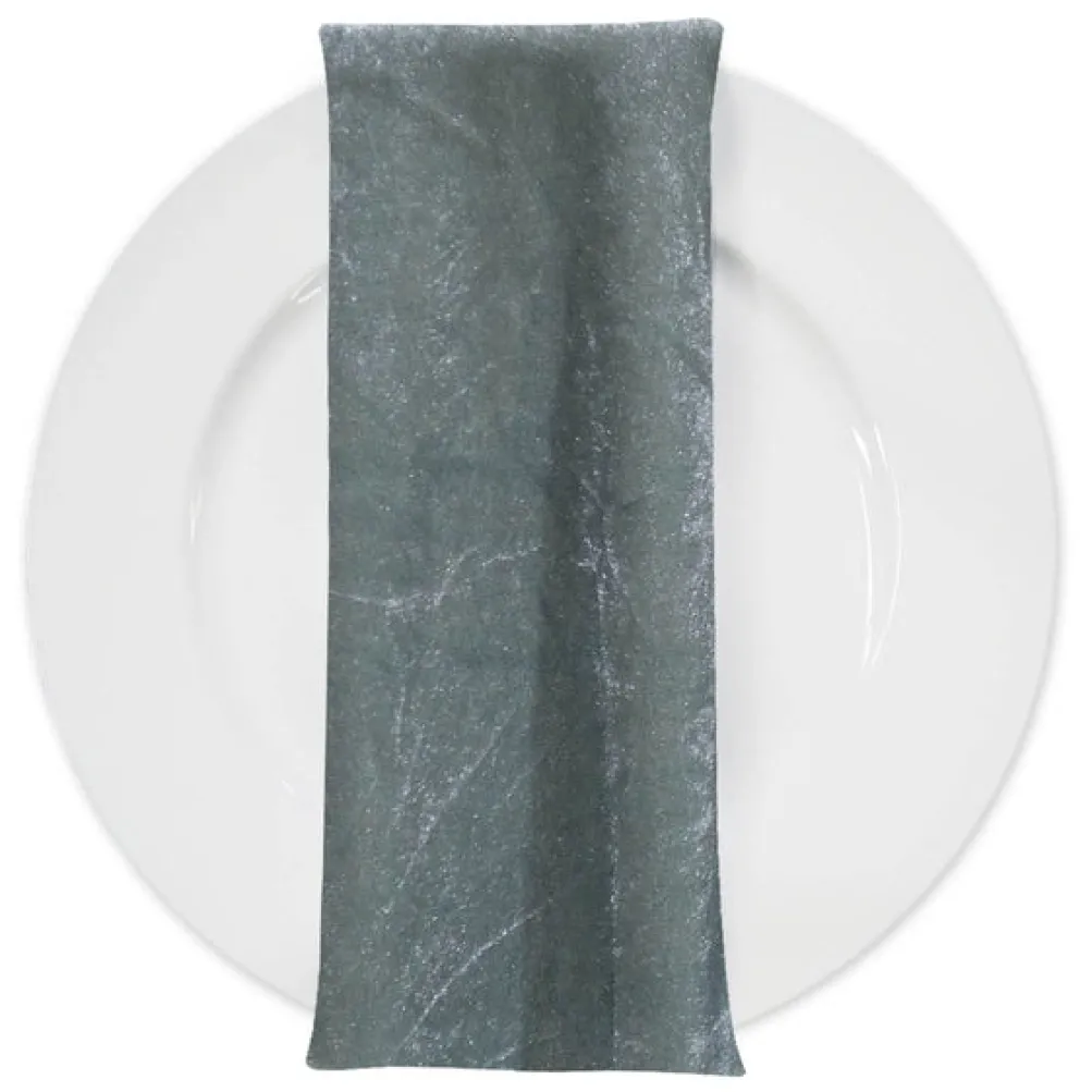 Lush Velvet Table Napkin in Seafoam