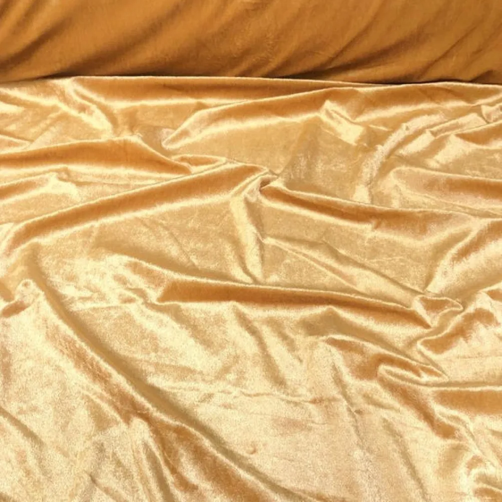 Lush Velvet Table Runner in Gold