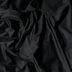 Luxury Plush Velvet Drapery Panel in Black