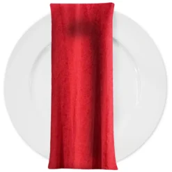 Luxury Plush Velvet Napkin in Red