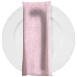 Luxury Plush Velvet Napkin in Rose