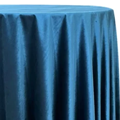 Luxury Plush Velvet Table Linen in Lapis Blue