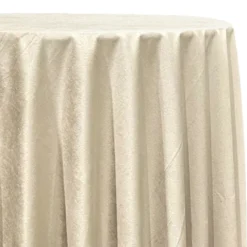 Luxury Plush Velvet Table Linen in Bone