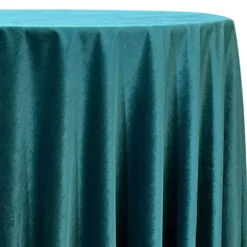 Luxury Plush Velvet Table Linen in Teal