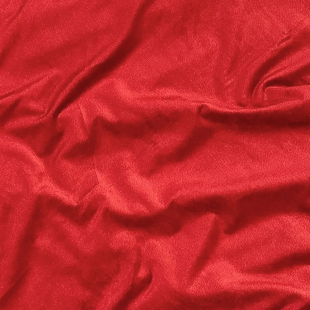 Luxury Plush Velvet Table Runner in Red
