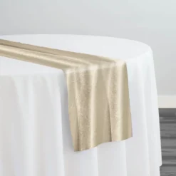 Luxury Plush Velvet Table Runner in Bone
