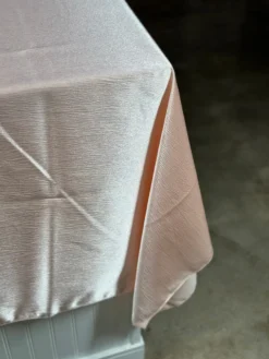 Luxury Satin Table Linen in Blush