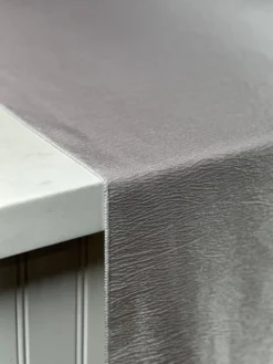 Luxury Satin Table Linen in Charcoal